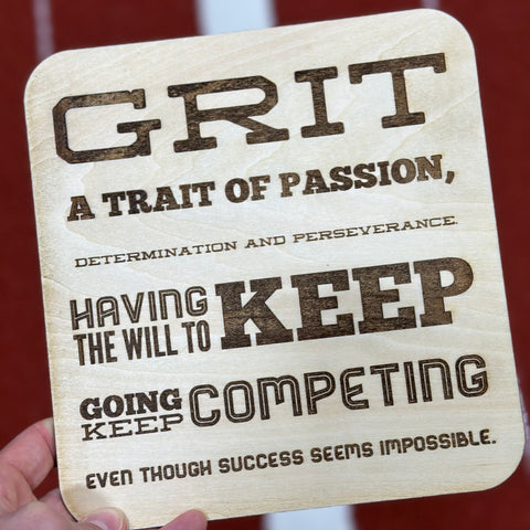 GRIT Quote (Engraved)