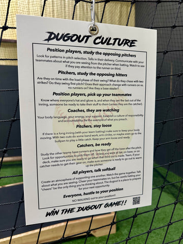 Dugout Culture Poster (Softball Version)