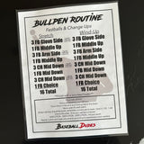 Laminated Bullpen Routines