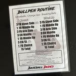 Laminated Bullpen Routines