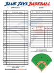 Custom Dugout Lineup Card