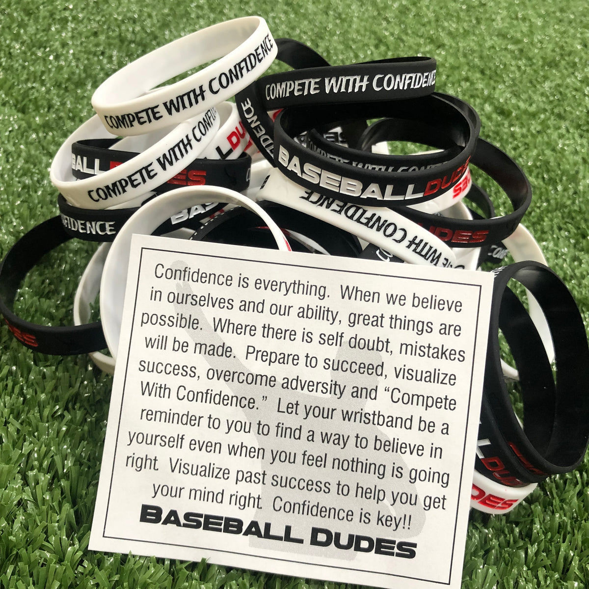 Compete With Confidence Wristband – Baseball Dudes